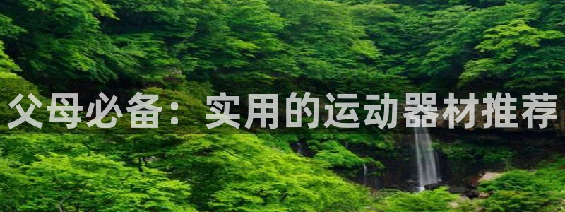 意昂4集团:父母必备:实用的运动器材推荐